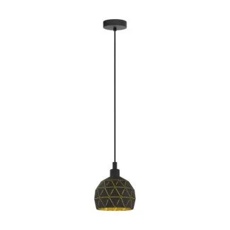 EGLO 33345 LAMPA ROCCAFORTE OPRAWA WISZĄCA HL/1 E14 SCHWARZ/GOLD ROCCAFORTE