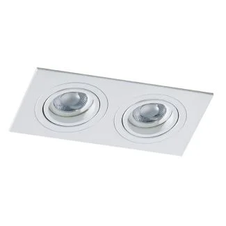 AZZARDO SN-6812S-WH / AZ2436 Caro 2 Square (white) Lampa wpuszczane