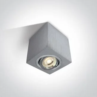 ONE LIGHT 12105AC/AL Langadas aluminiowa oprawa sufitowa z oprawką GU10 MR16 10W