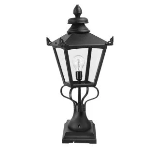 ELSTEAD GRAMPIAN GN1 BLACK Pedestal Lantern