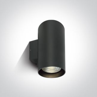 ONE LIGHT 67138L/AN/C Romeiko 2 zewnętrzny cylinder ścienny antracyt 4000K 2x20W IP65 AC LED