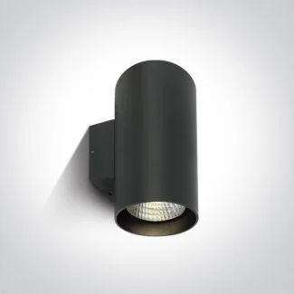 ONE LIGHT 67138L/AN/C Romeiko 2 zewnętrzny cylinder ścienny antracyt 4000K 2x20W IP65 AC LED