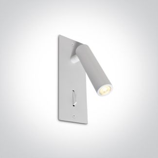 ONE LIGHT 65746R/W/W Kandila 3 biała przyłóżkowa regulowana oprawa COB LED 3000K 3W IP20