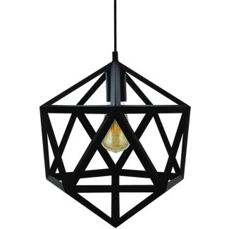 POLUX 305534 Lampa wisząca DENMARK P009 E27 czarny