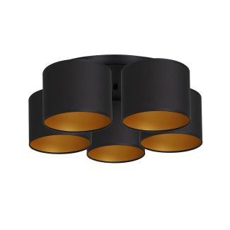 LUMINEX 3489 oprawa sufitowa Arden plafon czarny złoty