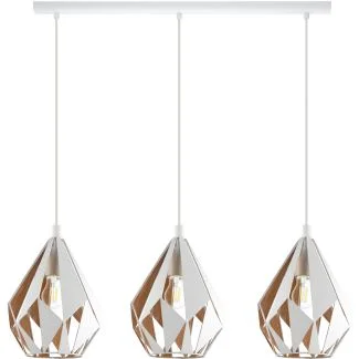 EGLO 43002 HL/3 E27 WEISS/GOLD CARLTON 1