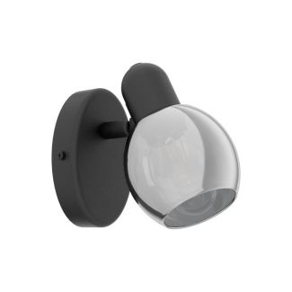 EGLO 98624 LAMPA POLLICA SPOT WL/1 E14 SCHWARZ/SW-TRANSP.POLLICA