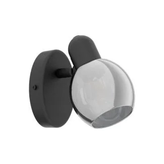 EGLO 98624 LAMPA POLLICA SPOT WL/1 E14 SCHWARZ/SW-TRANSP.POLLICA