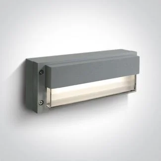 ONE LIGHT 67176/G/W Komnina szary kinkiet LED 3000K 3W IP54