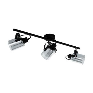EGLO 99054 LAMPA BERREGAS SPOT LS/3 E27 SCHWARZ/SW-TRANSP.BERREGAS