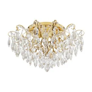 EGLO 39602 LAMPA FENOULLET 1 OPRAWA SUFITOWA DL/6 E14 MESSING/KRISTALL FENOULLET 1