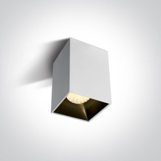 ONE LIGHT 12120ZA/W/W Sofades 2 biała oprawa sufitowa COB LED 3000K 20W + czarny & mosiężnya
