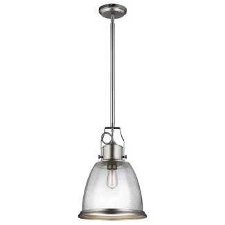 ELSTEAD Hobson FE-HOBSON-P-L-SN 1 Light Large Pendant Satin Nickel