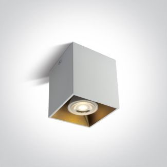 ONE LIGHT 12105TA/W Sinasos biała oprawa sufitowa z oprawką GU10 MR16 10W