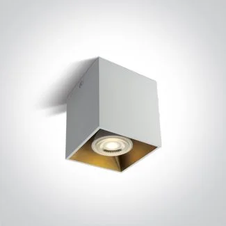 ONE LIGHT 12105TA/W Sinasos biaĆa oprawa sufitowa z oprawkÄ
GU10 MR16 10W