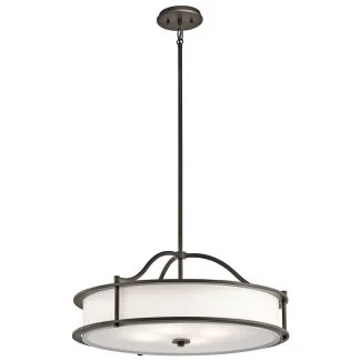 ELSTEAD Emory KL-EMORY-P-M-OZ 4 Light Chandelier/Semi Flush - Olde Bronze