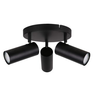 CANDELLUX 98-01672 COLLY LAMPA SUFITOWA CZARNY 3X15W GU10 KLOSZ CZARNY