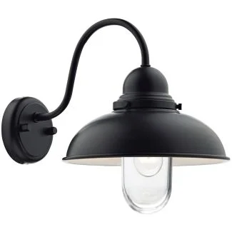 DAR DYN0722 DYNAMO 1LT WALL BRACKET MATT BLACK IP44