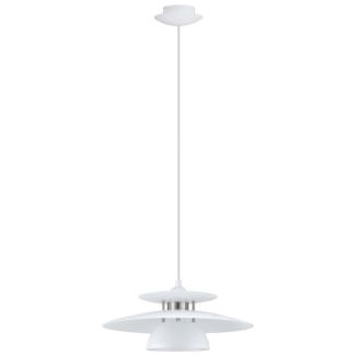 EGLO 98734 LAMPA BRENDA OPRAWA WISZĄCA HL/1 E27 WEISS/NICKEL-MATT BRENDA