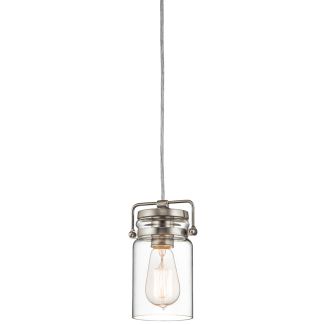 ELSTEAD Brinley KL-BRINLEY-MP-NI 1 Light Mini Pendant - Brushed Nickel