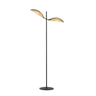EMIBIG 1160/LP2 LAMPA PODŁOGOWA VENE LP2 BLACK/RATTAN