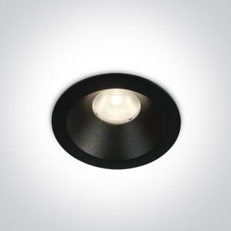 ONE LIGHT 10108D/B/W Armu czarny wpust COB LED 3000K 8W dark light