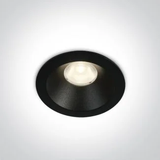 ONE LIGHT 10108D/B/W Armu czarny wpust COB LED 3000K 8W dark light