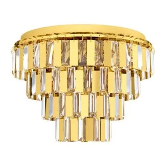 EGLO 99096 LAMPA ERSEKA OPRAWA SUFITOWA DL/7 E14 MESSING/KRISTALL ERSEKA