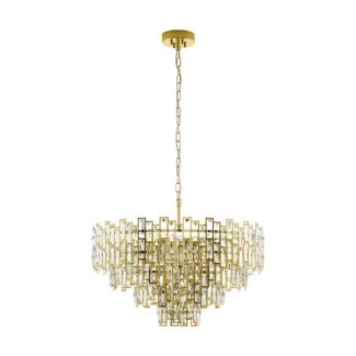 EGLO 39614 LAMPA CALMEILLES OPRAWA WISZĄCA HL/10 E14 Ø780 MS/KRISTALL CALMEILLES