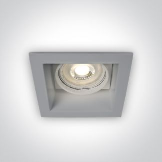 ONE LIGHT 51105D/G Platania szary wpust z oprawką GU5.3 MR16 dark light