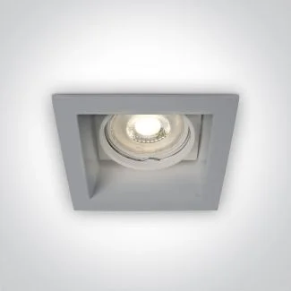 ONE LIGHT 51105D/G Platania szary wpust z oprawką GU5.3 MR16 dark light