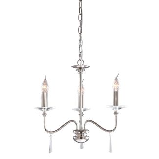 ELSTEAD FINSBURY PARK FP3 POL NICKEL 3Lt Chandelier/Semi-Flush