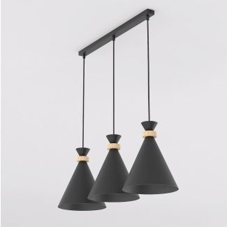 EMIBIG 1682/3 ZERO 3 BLACK LAMPA WISZĄCA