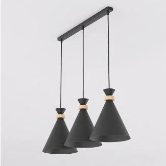 EMIBIG 1682/3 ZERO 3 BLACK LAMPA WISZĄCA