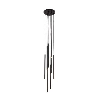 ANTIGO Lampa wisząca Kosame 8 - Czarna (600 mm) 7856