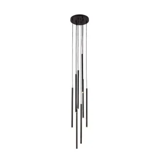 ANTIGO Lampa wisząca Kosame 8 - Czarna (600 mm) 7856