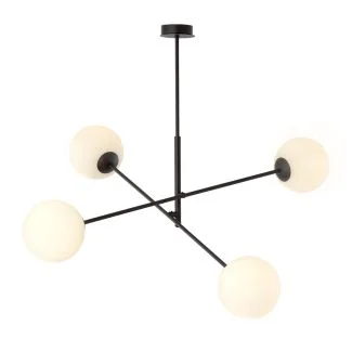 EMIBIG 1169/4 LAMPA SUFITOWA LINEAR 4 BLACK/OPAL