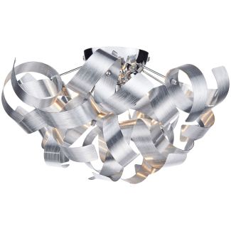 DAR RAW0450 RAWLEY 4LT RIBBON FLUSH ALUMINIUM FINISH
