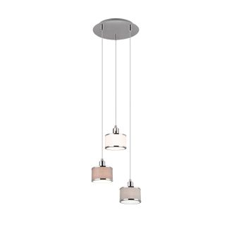 TRIO KAPRUN 311630306 LAMPA WISZĄCA srebrny i odcienie srebra