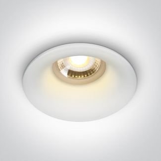 ONE LIGHT 10105DG/W Filousa biały wpust z oprawką GU10 MR16 50W dark light