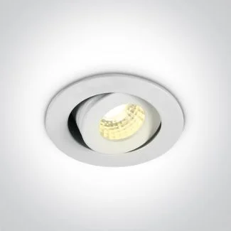 ONE LIGHT 11103B/W/W Psari biały wpust COB LED 3000K 1W / 3W / 700mA