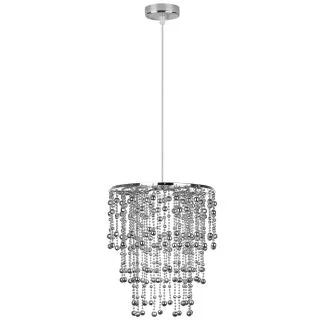 CANDELLUX 31-84323 RONI LAMPA WISZĄCA 1X60W E27 ABAŻUR CHROMOWY