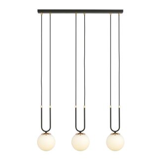 EMIBIG 1112/3 LAMPA WISZĄCA GLAM 3 BLACK/OPAL