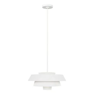 ELSTEAD Brisbin FE-BRISBIN-MW 1 Light Pendant - Matte White