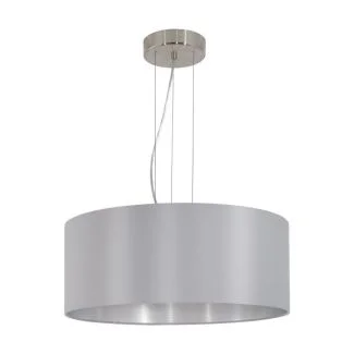 EGLO 31606 LAMPA MASERLO OPRAWA WISZĄCA HL/3 Ø530 NICKEL-M/GRAU MASERLO