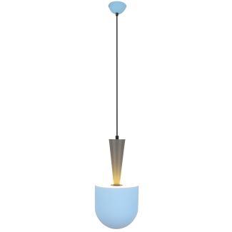 CANDELLUX 50101167 LAMPA WISZĄCA VISBY 1 NIEBIESKI SZARY