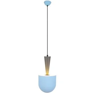 CANDELLUX 50101167 LAMPA WISZĄCA VISBY 1 NIEBIESKI SZARY