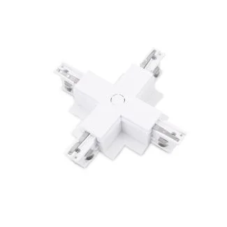 AZZARDO AZ4301 TRACK 3LINE X CONNECTOR GIPS WH TECHNICAL TRACK WHITE łącznik podtynkwy 3-fazowy