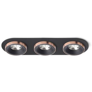 RENDL R13249 SHARM R III wpuszczana czarna/czarna miedź 230V LED 3x10W 24° 3000K
