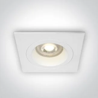 ONE LIGHT 50105ALG/W Phylakopi biały wpust z oprawką GU10 MR16 dark light